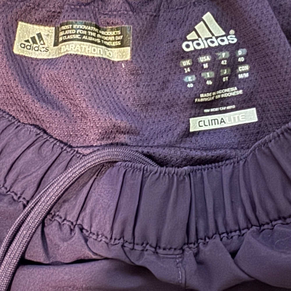 Adidas Women’s Dark Purple Climalite shorts